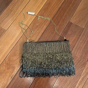 Fringe beaded Purse
